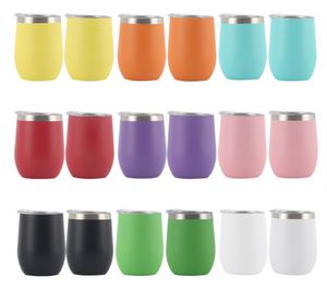 Factory 304 Stainless Steel <b>Large</b> Capacity 12oz Insulated U-Shaped Eggshell <b>Cup</b> 12-24 Hours Thermal Insulation Eco-Friendly - Product Image 1