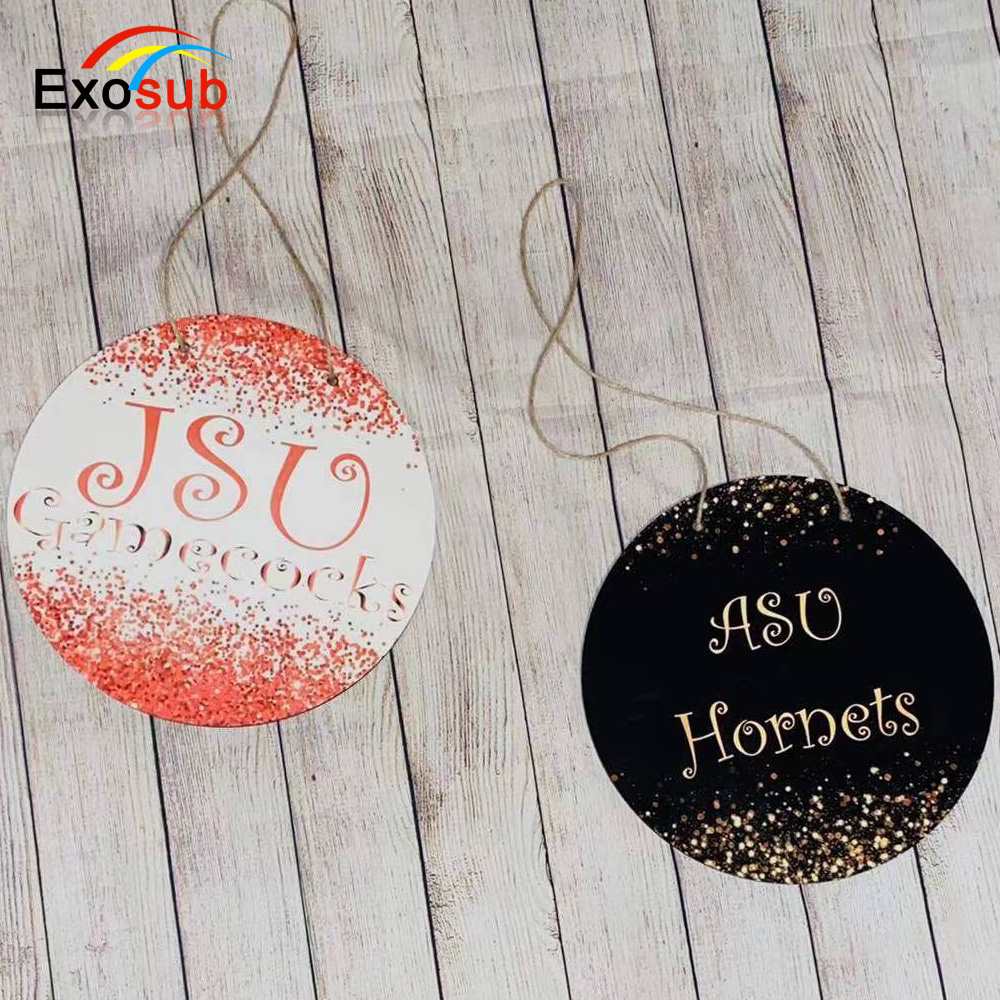 12 дюймов круглые бланковые цветные МДФ двери вешалка для украшения