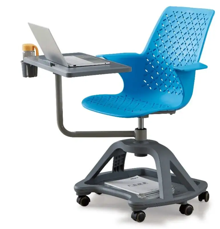 Popolare sedia e scrivania per aula con ruote Base per treppiede nodo sedia e scrivania per studenti scolastici per mobili scolastici universitari