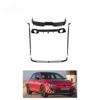 Pour Volkswagen Golf Mk8 GTI 2021-2022 Kit carrosserie en fibre de carbone de haute qualité 4 portes hayon