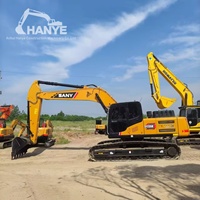 Excavadora Hidráulica Sany235 Usada de 23 Toneladas, Pocas Horas de Trabajo, Motor Hidráulico Original, Bien Inspeccionada, Maquinaria para Movimiento de Tierras