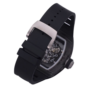 Vente directe d'usine de montres mécaniques automatiques élégantes et haut de gamme, montres de luxe en fibre de carbone ajourées. - Product Image 5