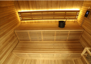 غرفة ساونا خارجية زجاجية بانورامية سوداء مزدوجة الطبقات تأتي مع مستلزمات الساونا القياسية للتخلص من السموم والجمال والعناية بالبشرة - Product Image 5