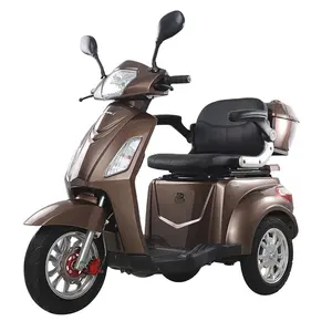Scooter eléctrico de tres ruedas para adultos EEC, aprobado por la UE, usado para ancianos