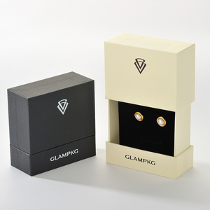 Custom Logo Luxury Square Paper Universal Jewelry Packaging <b>Box</b> Sliding <b>Gift</b> <b>Box</b> Ring Necklace <b>Earrings</b> Personalized OEM ODM - Product Image 2