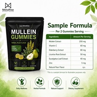 Bonbons gélifiés pour adultes à la poire Green Elixir avec extrait de feuille de molène et fibres alimentaires, 60 unités, favorise la croissance saine des cheveux