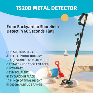 AllsunTS20B Impermeabile <span class=keywords><strong>Metal</strong></span> <span class=keywords><strong>Detector</strong></span> Tenuto In Mano Portatile di Lunghezza Regolabile per il Capretto Giocattolo Per Bambini Beach Ricerca Sotterraneo - Product Image 6