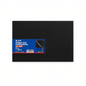 Foglio di Schiuma EVA ILAN 60x40cm Nero Glitterato Materiale per Artigianato - Product Image 2