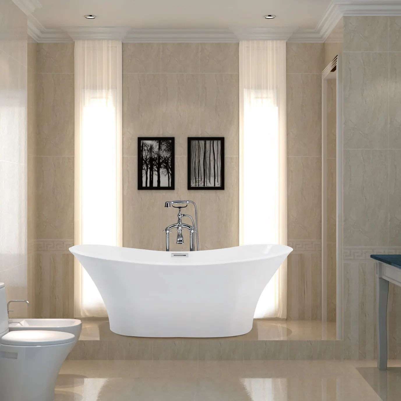 goodyo elegant quality pure acrylic freestanding bath tub soaking bathtub 180x86cm 71'' special design