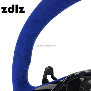 Volante de fibra de carbono de cuero de gamuza <span class=keywords><strong>azul</strong></span> personalizado para <span class=keywords><strong>Audi</strong></span> RS A6 A7 C8 <span class=keywords><strong>A3</strong></span> S6 S7 RS6 RS7 2018 2020 2021 <span class=keywords><strong>2022</strong></span> - Product Image 4