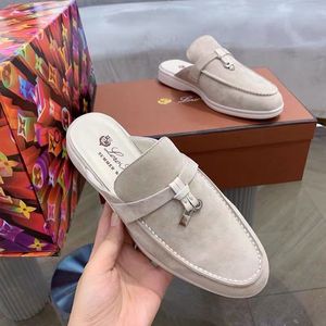 2021 per pianoforte estate novità da <span class=keywords><strong>donna</strong></span> in vera pelle con punta mezza Slip da esterno Slip-On Mule pigri alla moda pantofole <span class=keywords><strong>di</strong></span> tendenza - Product Image 3