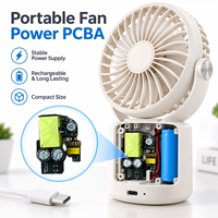 Fabrication sur mesure de circuits imprimés (PCB) et de cartes électroniques assemblées (PCBA) tout-en-un pour petits ventilateurs, appareils de beauté et modules de batterie de caméra.