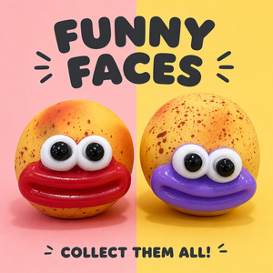 Juguete Antiestrés de Patata Emoji, Juguete Sensorial de TPR de Rebote Lento para Aliviar el Estrés en Adultos - Product Image 5