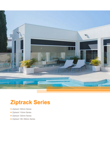 KAKADU Motorized Outdoor Roller Blinds Components 100mm Ziptrack PVC Sun <b>Shade</b> Electric Sun Pattern Factory Direct Price - Product Image 6
