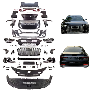 Kit Carrozzeria Horch per <span class=keywords><strong>Audi</strong></span> A8 <span class=keywords><strong>D4</strong></span> (2011-2017) Aggiornamento Stile A8 D5 (2023) con Paraurti, Fari, Fanali Posteriori, Cofano e Parafanghi - Product Image 1