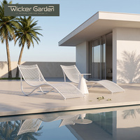Vente en gros de chaises longues modernes d'extérieur, chaises longues de piscine, chaises de plage, mobilier de jardin, fabricant sur mesure