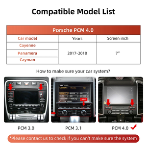 CARABC Interface sans fil CarPlay Android <span class=keywords><strong>Auto</strong></span> pour Porsche PCM4.0 Cayenne Paramela <span class=keywords><strong>Carman</strong></span> 7" 2017-2018 - Product Image 2