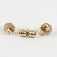 Raccord à double embout évasé pour tubes de cuivre de climatisation, surface lisse forgée, norme britannique