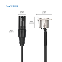 Connecteur de passage pour montage sur panneau XLR Câble de raccordement XLR mâle à femelle pour équipement audio de microphone