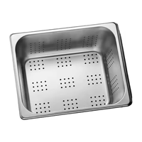 Usine En Gros 1/4 GN En Acier Inoxydable Pan Poinçonné Partie Plaque pour Restauration Cuisine Alimentaire Restaurant Fournitures pour Hôtels