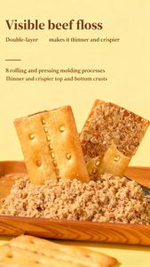 Thịt Bò Làm Bánh quy giòn 204g mỗi hộp Bánh quy thịt bò bổ sung bữa ăn nhẹ đêm 0 Nước hoa 0 chất tạo màu 0 bánh quy thịt bò bảo quản - Product Image 3