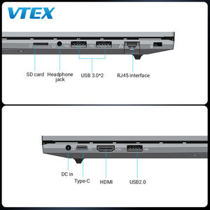 16 "AMD R5-7430U çift tip-c RJ45 CKD SKD kitleri arkadan aydınlatmalı klavye parmak izi Sodimm 2 SSD SSD yuvası ofis dizüstü bilgisayarlar yepyeni - Product Image 6