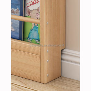 Stretta dietro la porta in legno massiccio bambino appeso a parete libreria per bambini - Product Image 5