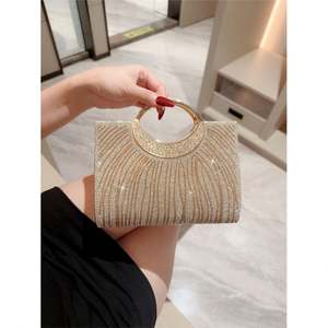 Bolso de Mano de Noche para Mujer, Bolso de Mano con Asa Superior Brillante para Fiesta, Graduación, Boda 2025 - Product Image 3
