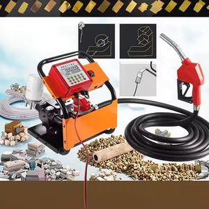 Pompe de transfert diesel électrique portable avec pistolet à carburant Structure de pompe à diaphragme à grand débit Moteur à courant continu - Product Image 2