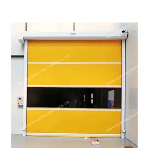 Anti-Static Soft Door Transparent Curtain Pvc High Speed Rolling Factory Door