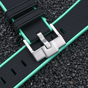 20มม. สายนาฬิกาซิลิโคนนุ่มสำหรับเปลี่ยน Moonwatch สายรัดยางโค้งแบบพรีเมี่ยม - Product Image 4