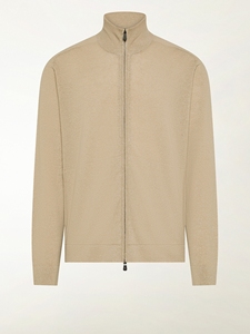 Cárdigan de Cachemira para <span class=keywords><strong>Hombre</strong></span>, Primavera-Verano, Color Beige, Manga Larga, Cierre Completo, <span class=keywords><strong>Cuello</strong></span> <span class=keywords><strong>Alto</strong></span> Simulado, Suéter Ligero de Lujo, OEM - Product Image 4