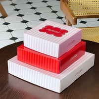 Boîtes à pâtisserie, à gâteaux et à pain en carton blanc, écologiques, recyclables, de qualité alimentaire, imprimées sur mesure