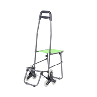 Pliable Légumes Épicerie Pliable 6 Roues Supermarché Escalier Escalade Pliant Shopping Trolley Sac Chariot Avec Chaise