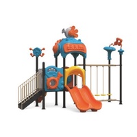 Grand ensemble d'équipements et d'installations de jeux d'extérieur pour enfants, parc d'attractions, toboggan en plastique de haute qualité, usage commercial