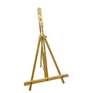 Chevalet de croquis pliable fait main de haute qualité en bois de pin naturel, conception robuste pour les mariages et la présentation artistique - Product Image 2