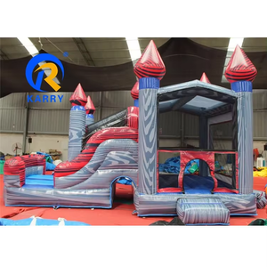 Maison gonflable de haute qualité avec toboggan pour la location de fêtes pour le plaisir du château gonflable! - Product Image 2