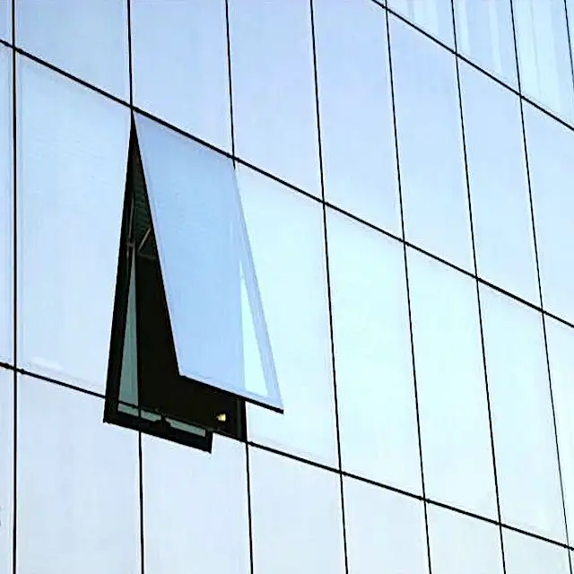 현대 외관 창 벽 패널 외부 알루미늄 프로파일 건물 유리 커튼 월 가격