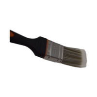 Bois réglé de pinceau de peinture en caoutchouc personnalisable d'OEM/brosse synthétique en plastique de filament classe 1 "" 1.5 "" 2 "" 2.5 "" 3 "" 4 "" noir TPR