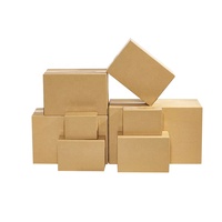 Petite boîte d'emballage rectangulaire en carton ondulé demi-hauteur avec matériaux recyclés, taille personnalisée acceptée, boîte de rangement postale