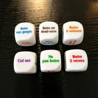 Jeu de dés à boire français pour adultes - Activité interactive de fête sur le thème de la bière - Nouveauté pour célébrer en s'amusant avec l'alcool