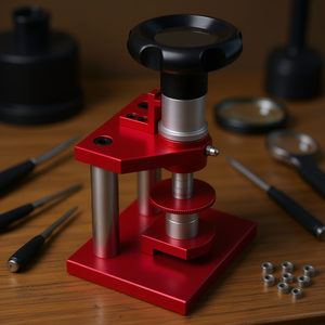 Herramienta de Reparación de Relojes de Acero Inoxidable con 20 Matrices, Prensa para Cristales y Cierres de Caja para Uso en Banco de Relojero - Product Image 2