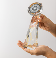 Usine de prix de cristal personnalisé fabrication professionnelle trophée de cristal de verre