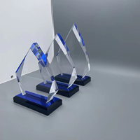 Clear Diamond Impress Acryl Award Klare Acryl-Trophäe Kunden spezifisches Logo Medal las Deportivas Award Medaille China Medaillen Basis AM-33