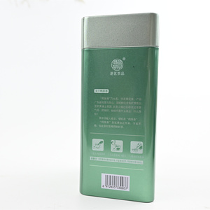 Wholesale Printed Rectangular Tea Tin Container Matte Body <b>Silver</b> <b>Top</b> Metal Tin Can for Bulk Chinese Tea Brand Packing - Product Image 3