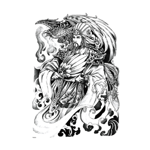 Tatuajes Temporales de Espalda Completa, Adhesivos de Transferencia al Agua, Diseño Genial de Gran Tamaño, Arte Corporal Masculino, Decoración de Espalda Impermeable y Duradera - Product Image 5