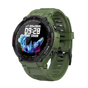 Relógio inteligente de fitness para homens, relógio inteligente de fábrica personalizado ip68 impermeável de monitorar a saúde da pulso, relógio inteligente k22
