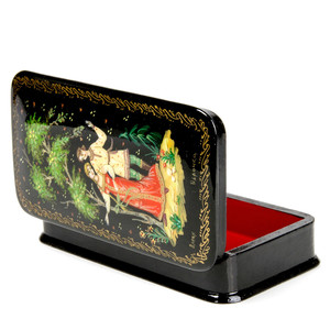 Boîte de rangement en bois laqué de luxe boîte cadeau et emballage de bijoux de peinture de luxe boîte en bois laqué en gros pour le stockage - Product Image 6