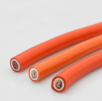 Hochwertiges weiches XLPE Orange Schwarz 16 mm2 25 mm2 35 mm2 50 mm2 70 mm2 Super flexibles Schweiß kabel DC-Kabel Batterie kabel