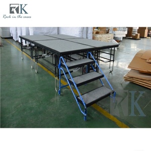 Plataforma de Escenario Móvil Plegable Modular Portátil para Bodas al Aire Libre - Material de Acero Resistente Antioxidante - Product Image 6